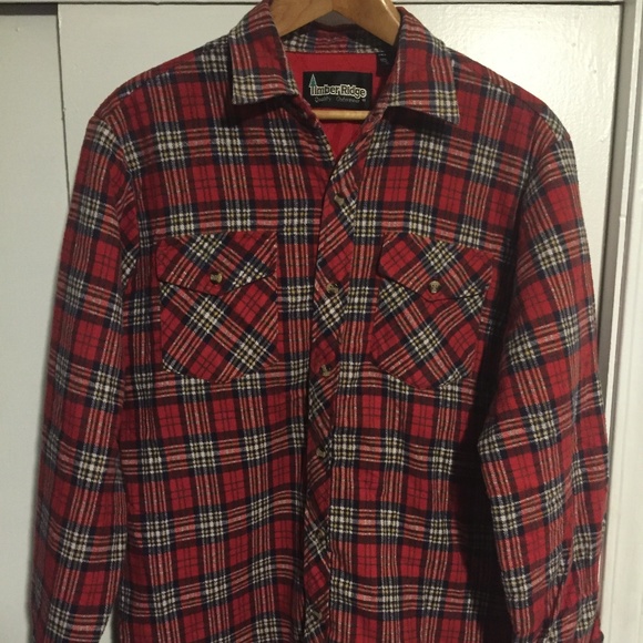 Timber Ridge Jackets & Coats Vintage Red Plaid Flannel Timber Ridge